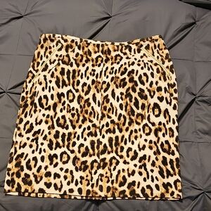 Chico's Leopard Print Pencil Skirt (NWOT)